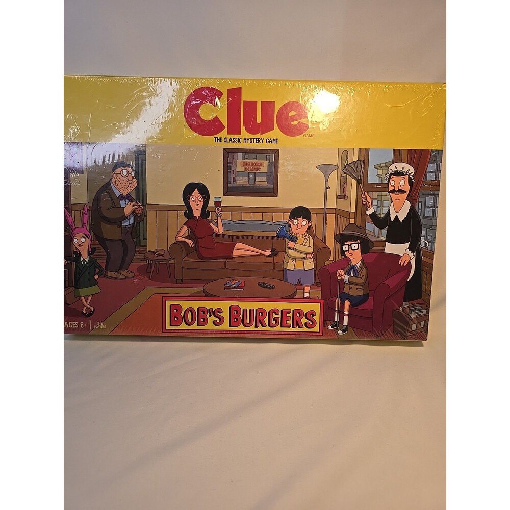 2018 Sealed, NEW OPEN BOX Clue, Mystery Game: Bob's Burgers by USAopoly Complete